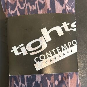 Contempo Casuals Leopard Print opaque Tights - VINTAGE  nwt